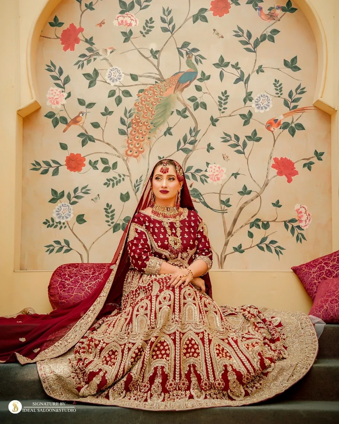 Bridal makeup look at Ideal Saloon Studio